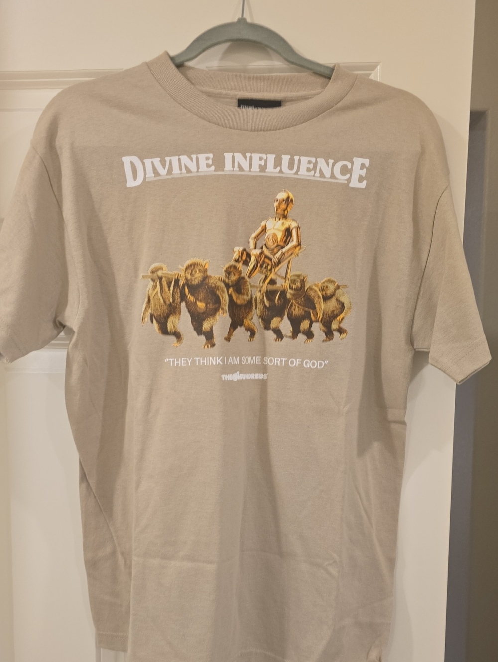 The Hundreds Beige Graphic Star Wars Tee with Black Label